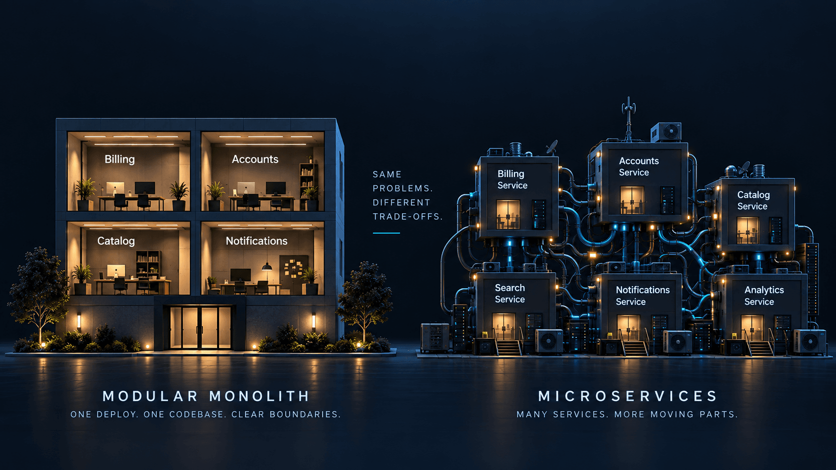 Modular monolith vs microservices: how to choose for a team under 20 engineers